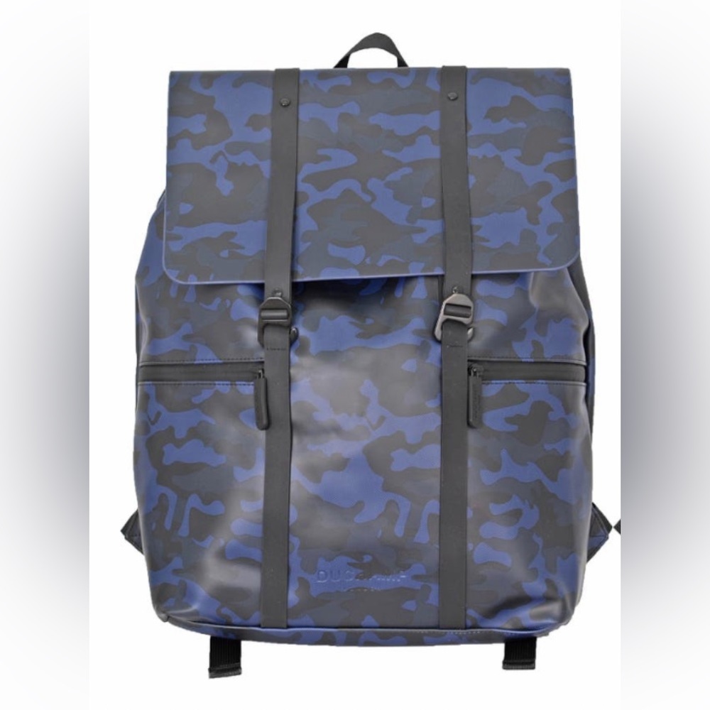 Duchamp Foldover Rubberized Backpack Navy Camo